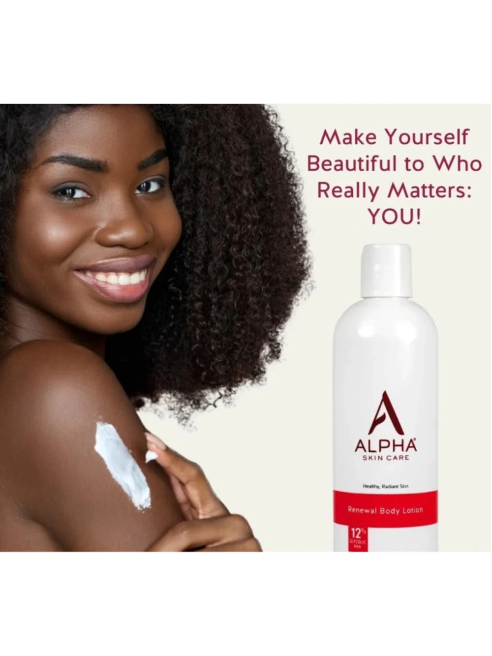 Alpha Skin Care Renewal Body Lotion with 12% Glycolic AHA 12oz 2 Pack